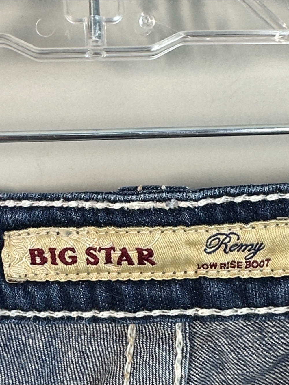 Big Star Remy Low Rise Boot Jeans Size 31R Western Rodeo - Picture 13 of 16